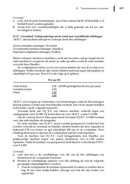 Management en cost accounting