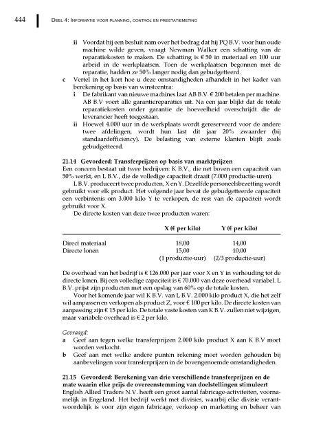 Management en cost accounting