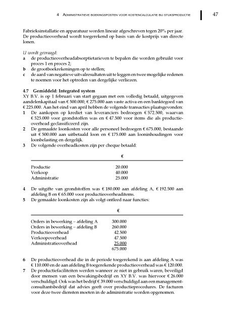 Management en cost accounting