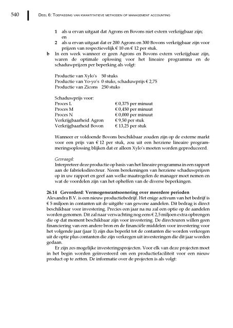 Management en cost accounting