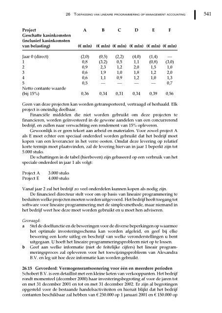 Management en cost accounting