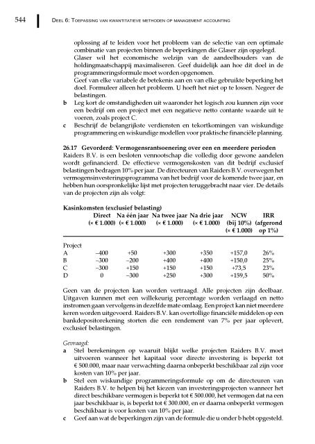 Management en cost accounting