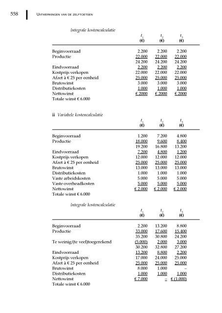 Management en cost accounting