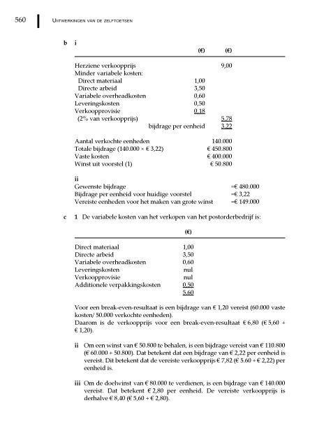 Management en cost accounting