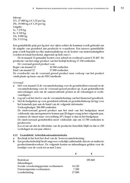 Management en cost accounting