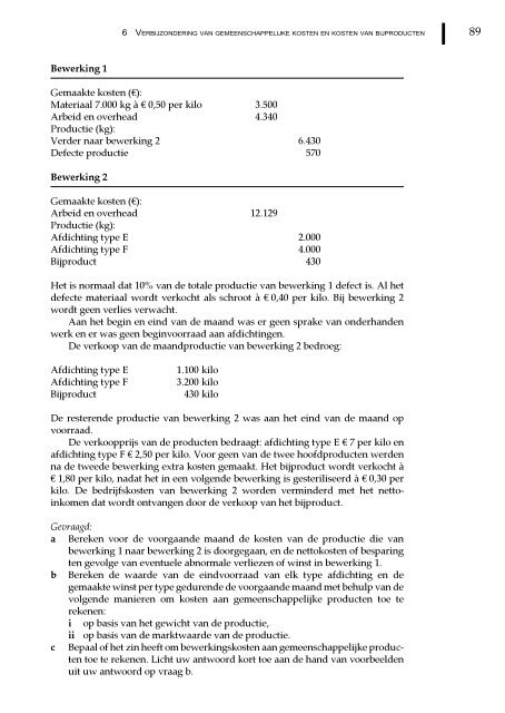 Management en cost accounting