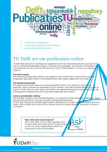 A4 folder Repositories 2012.indd - TU Delft Library