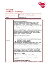 VOORBLAD Agendapunt 2 mededelingen - Regio West-Brabant