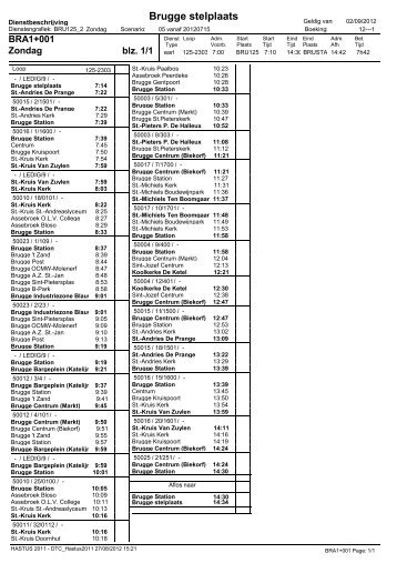 Crystal Reports - Driver time card - aclvb de lijn west-vlaanderen