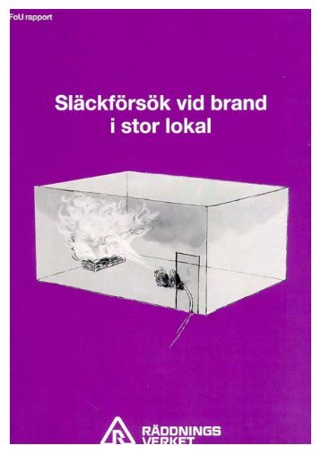 Släckförsök vid brand i stor lokal