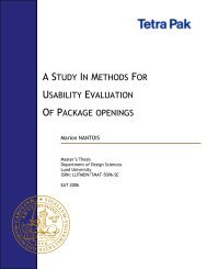 a study in methods for usability evaluation of package openings