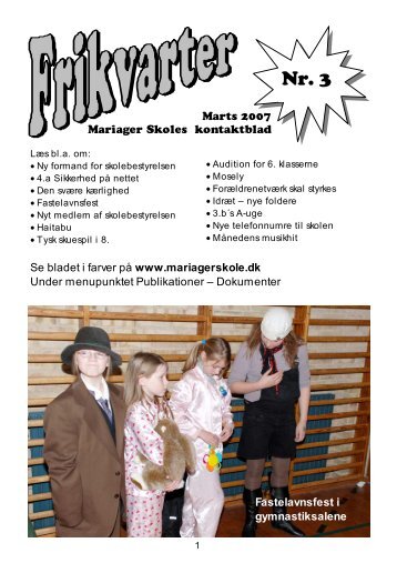 Frikvarter marts 2007 - Mariager Skole