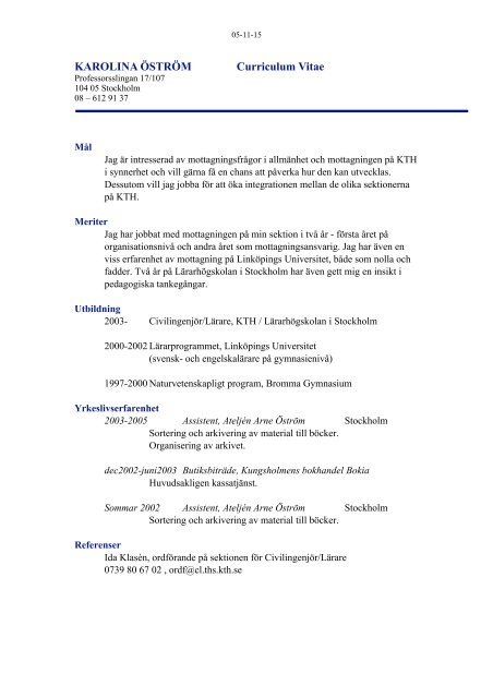 Mötesprotokoll KS1 2001/2002 - Tekniska Högskolans Studentkår ...