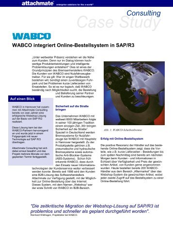 Case Study Consulting WABCO integriert Online ... - Attachmate