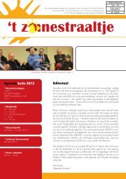 Zonnestraaltje 2e trim 2013