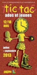 Télécharger le Tic Tac Mômes et jeunes juillet – septembre 2013