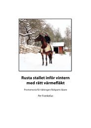 Rusta stallet inför vintern med rätt värmefläkt