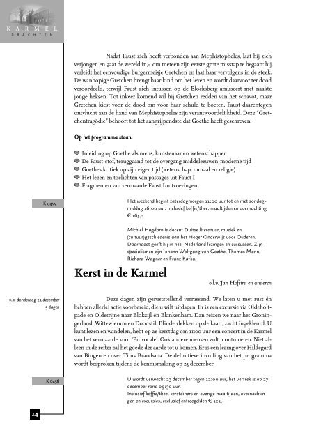 Download het complete programmaboekje - Karmelklooster Drachten