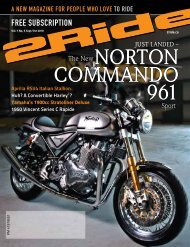 NORTON Commando 961 - 2ride.ca Motorcycle Magazine