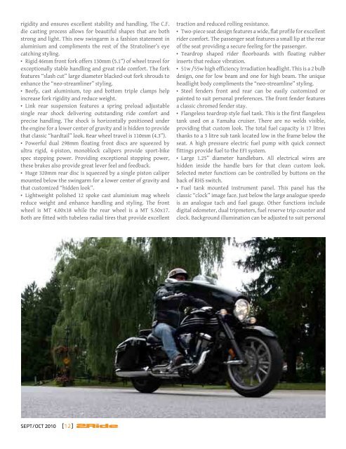 NORTON Commando 961 - 2ride.ca Motorcycle Magazine