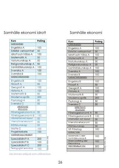 Sundsgymnasiets Idrottsprogram - Vellinge kommun