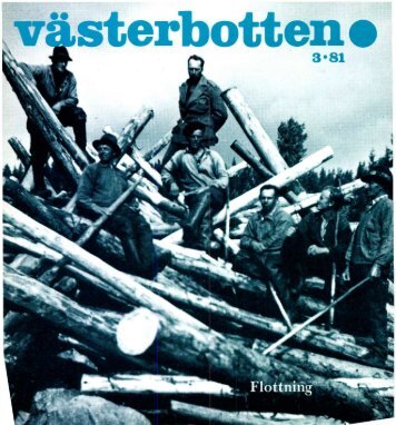 I detta nummer - Västerbottens museum