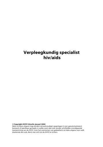 Verpleegkundig specialist hiv/aids - Verpleegkundigen ...