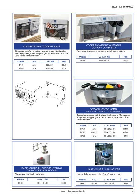 Blue Performance katalog/prisliste 2013 - Columbus Marine