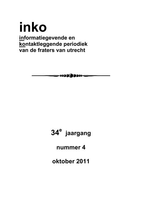 INKO 4-2011 - Fraters van Utrecht