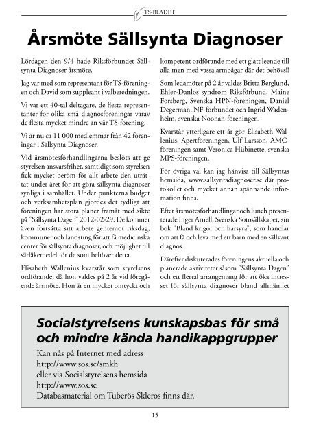 Nr 2 • 2012 • Årgång 20 - TSC Sverige