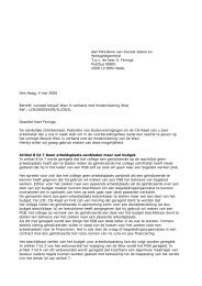 LCR - brief aan Min SZW reactie concept besluit modernisering Wsw