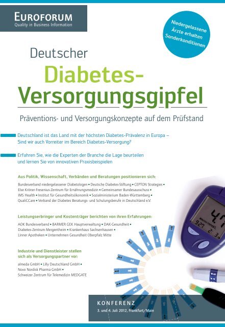 Diabetes- Versorgungsgipfel - Almeda