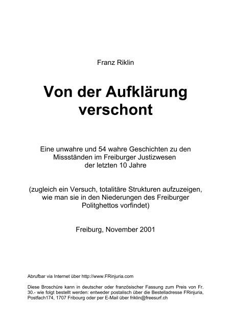 Von der Aufklärung verschont - Bündnis Alle gegen Rechts