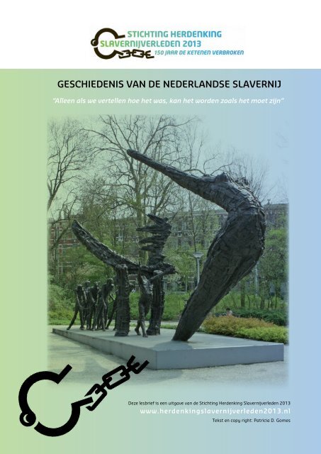 geschiedenis van de nederlandse slavernij - Stichting Herdenking ...