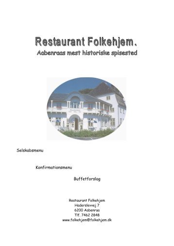 Selskabskort - Folkehjem.