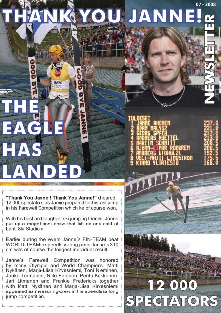 THANK YOU JANNE! THE EAGLE HAS LANDED - Lahti