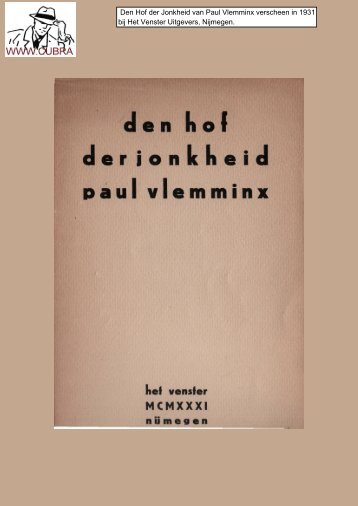 Paul Vlemminx -Den Hof der Jonkheid - Cubra