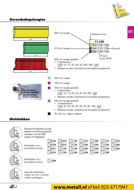 Download hier onze brochure - Metall