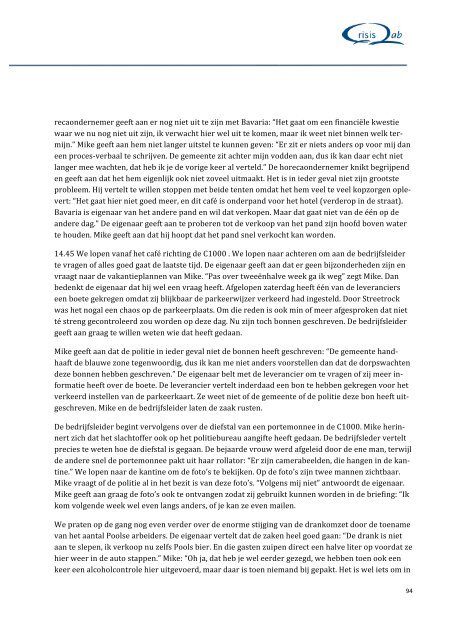 Observatieverslagen 13092012 - Politie & Wetenschap