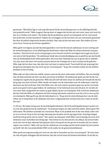 Observatieverslagen 13092012 - Politie & Wetenschap