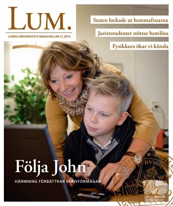 LUM nr 3 | 2013 - Humanekologi Lunds universitet