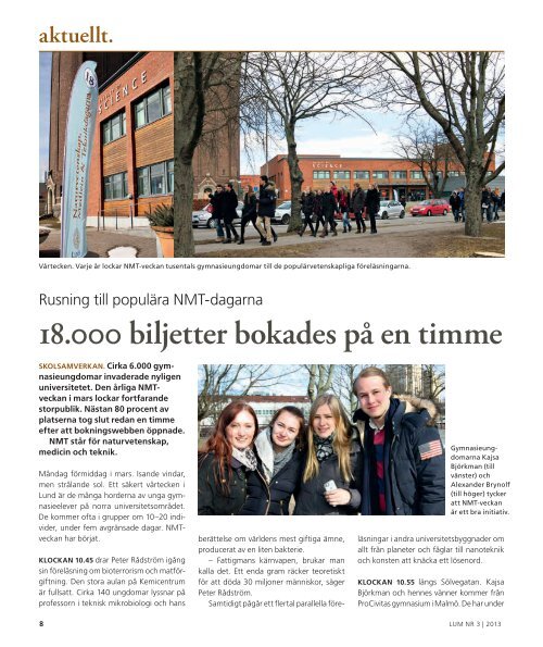 LUM nr 3 | 2013 - Humanekologi Lunds universitet