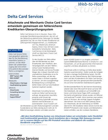 Case Study Web-to-Host Attachmate und Merchants Choice Card ...