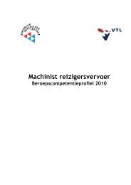 Machinist personenvervoer - Vtl