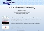 Vortrag: Vollmachten - Kanzlei Judith Kellner