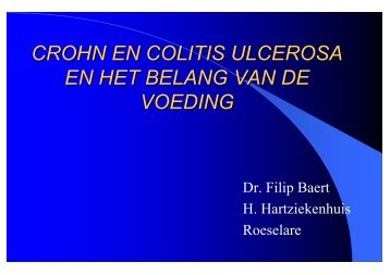 crohn en colitis ulcerosa en het belang van de voeding