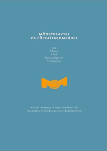 Hela boken Mönsteravtalet - Sveriges Författarförbund