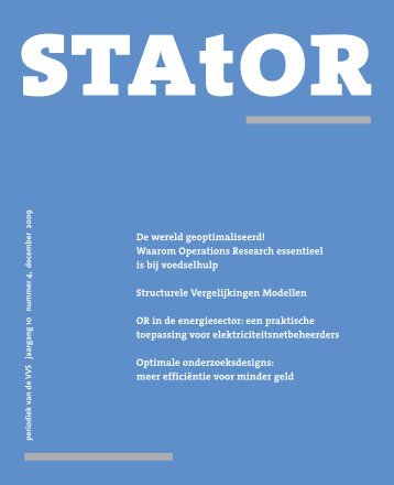 column - Netherlands Society for Statistics and Operations Research