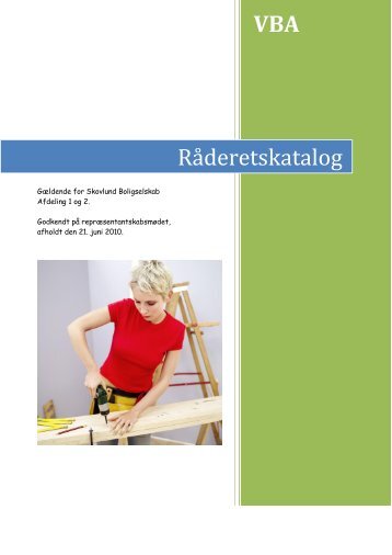 Råderetskatalog selskab 10.pdf - Varde Bolig Administration