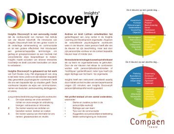 Meer informatie over Insights Discovery - Compaen Groep
